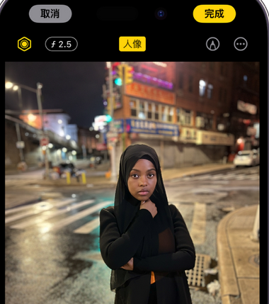 塔城苹果15服务店分享如何在iPhone15系列机型拍摄照片中添加人像效果 